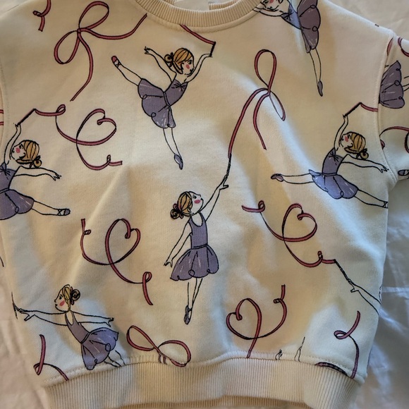 Zara girls Printed Ballerina Sweatshirt - Picture 6 of 7